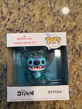 Hallmark Stitch Ornament - Teal, Blue, Pink